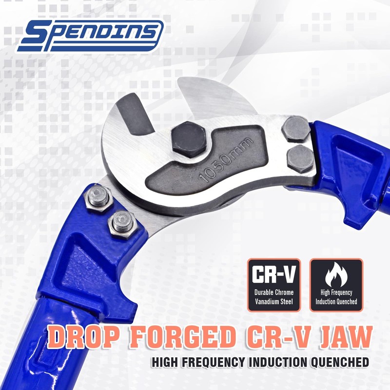 SPENDINS 42" Heavy Duty Wire Rope Cutter & Cable Cutter Steel Ergonomic Handle gallery