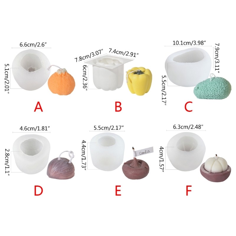 Simulation Vegetable & Fruit Theme Mould Silicone Mold for Handmade Craft gallery