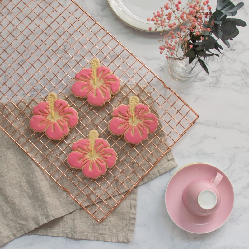 Hibiscus Cookie Cutter - flower floral garden tropical flora hawaii luau bridal gallery