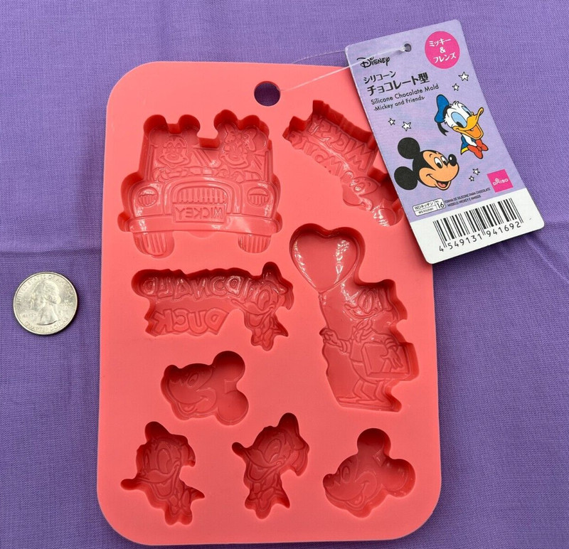 Disney Mickey & Minnie in Car, Donald Silicone Chocolate Mold -Whimsical Treats! gallery