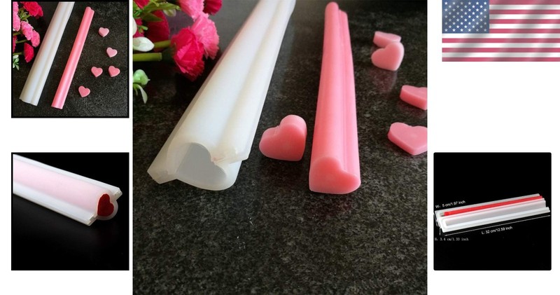 Flexible Heart Shaped Silicone Baking Mold - Ideal for DIY Crafts and Desserts gallery