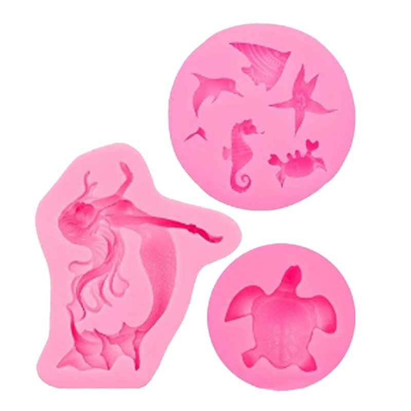Ocean Fish Theme Mold Craft Cake Chocolate Clay Soap Decorating Family Safe Home gallery