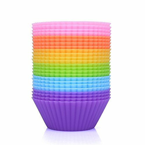 Mini Muffin Pan Reusable Silicone Cupcake Molds 2in 24 Pack Small Baking Cups gallery
