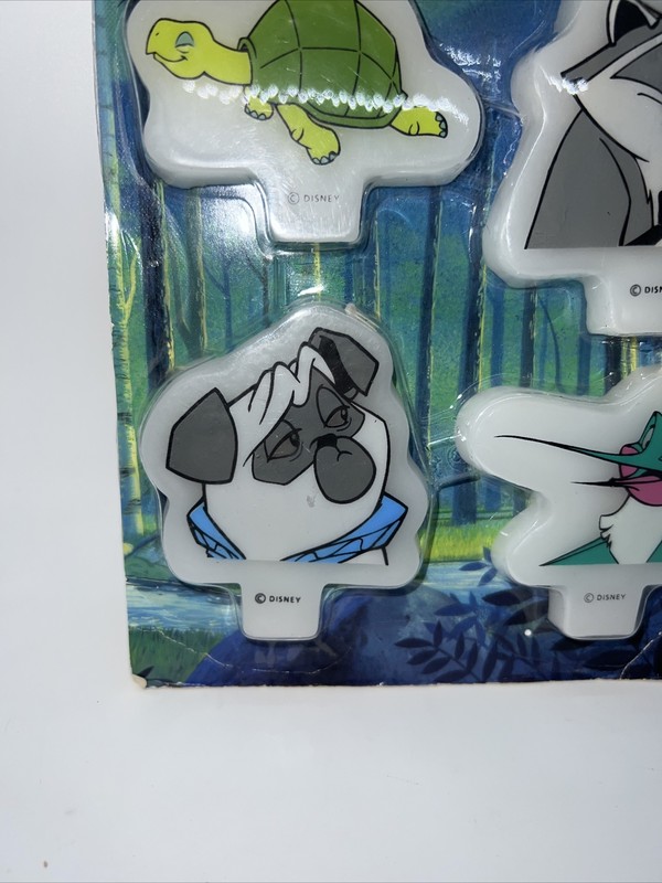 Disney Pocahontas Character Cake Candles Birthday Party Set Animals Vintage NOS gallery