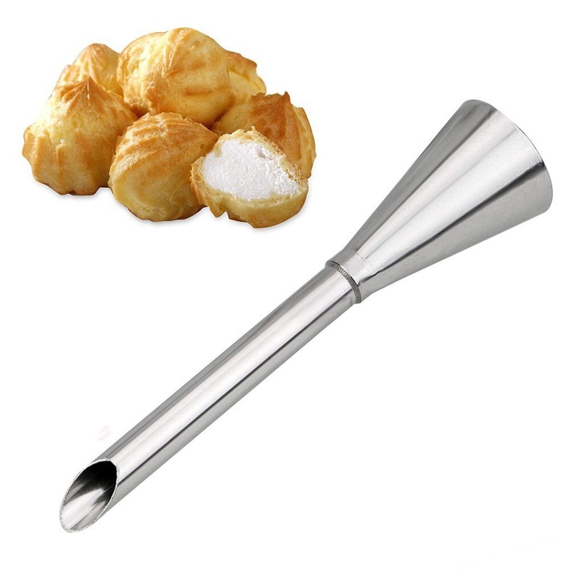 3Pcs Cream Puff Pastry Nozzle Cupcake Filling Tube Cream Cake Piping Tips Tools gallery