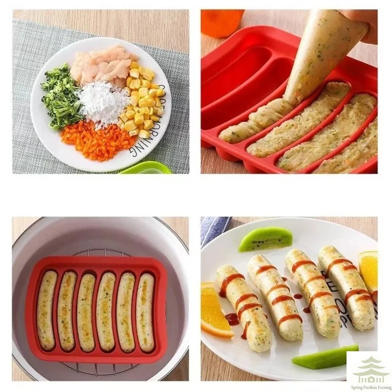 Sausage Mold Silicone Food Grade Diy Baby Supplement Tool Home Made Hot Dog Ham gallery