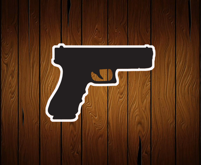 Gun Pistol Cookie Cutter – 3D Printed – Food Safe PLA Plastic