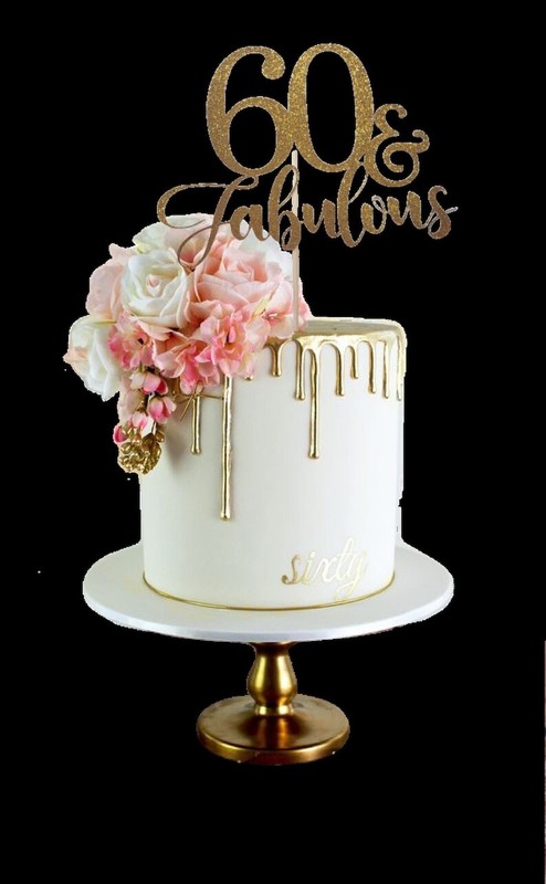 Any Age, Fabulous Glitter Cake Topper /ANY NUMBER Glitter Birthday Cake Toppe/60