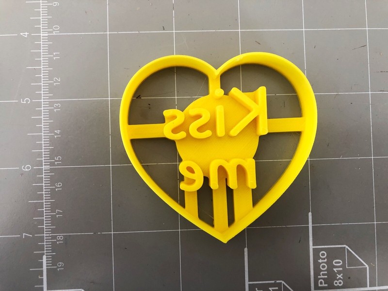 Kiss Me Heart Cookie Cutter