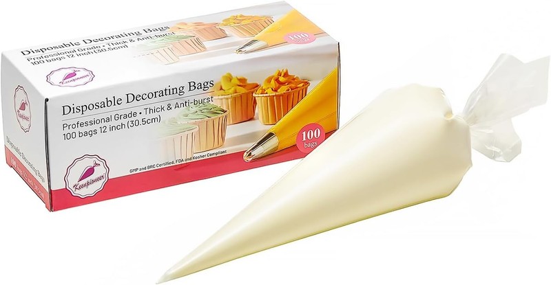 Versatile 12-Inch Disposable Cake Decorating Bags – 100 Count for All Treats gallery