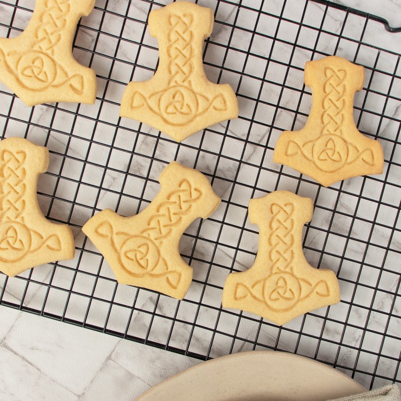 Mjolnir Cookie Cutter - Norse mythology viking Thor hammer fantasy medieval hero gallery