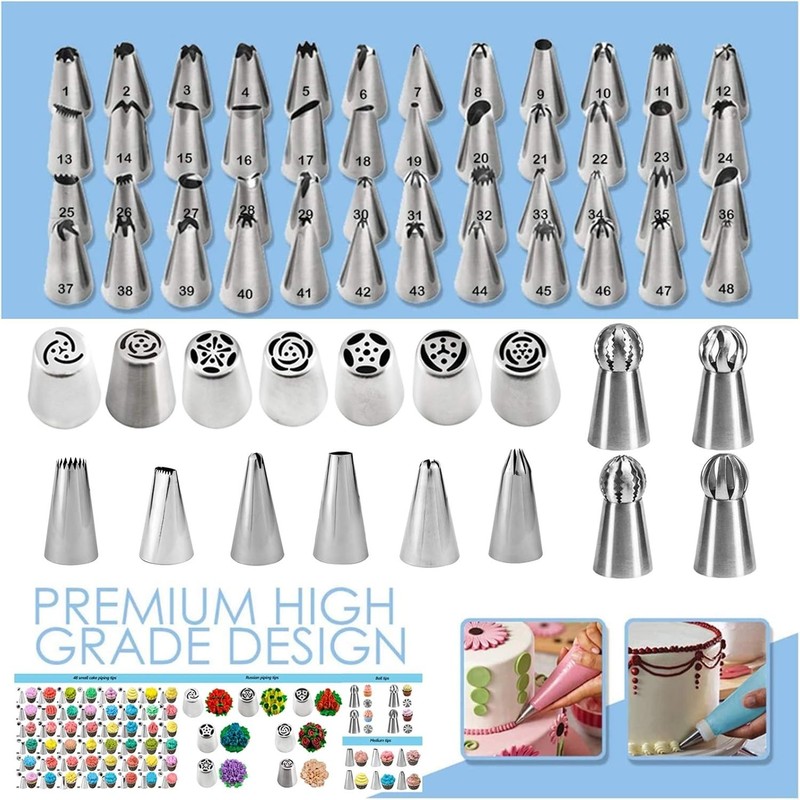 Cake Decorating Tools Supplies Kit - 368Pcs Baking Supplies with Storage Case... gallery