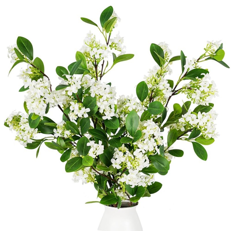 Melorca&Guilla Melorcaguilla Artificial Plants3Pcs 32 Green Faux Branches For