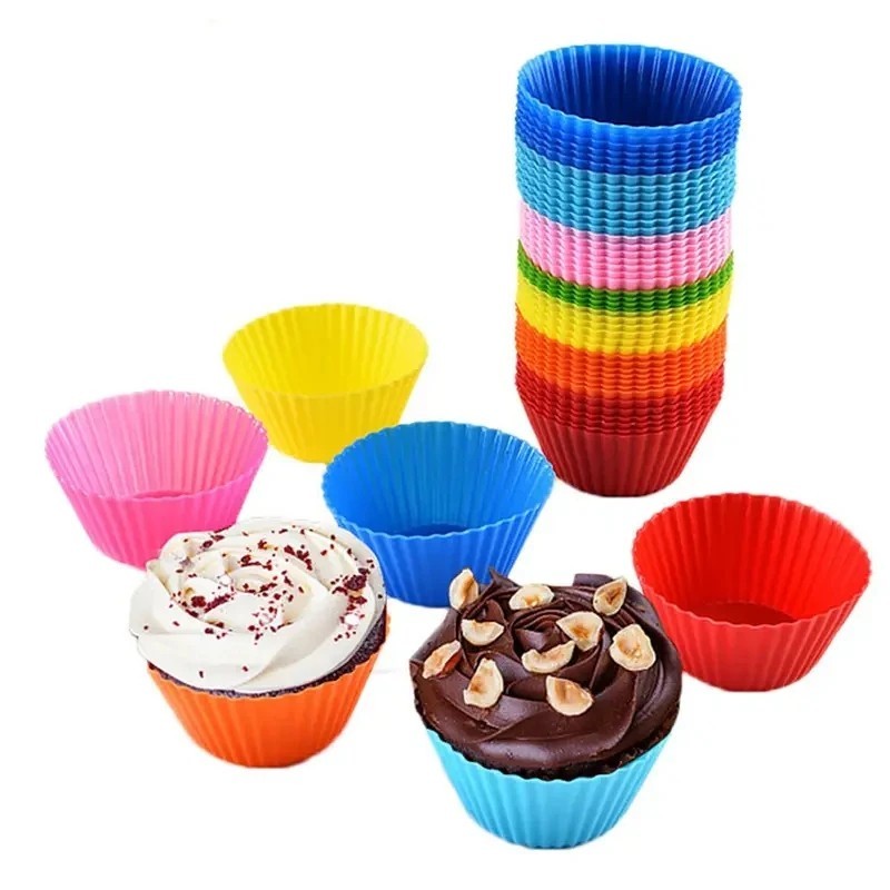 Reusable Round Silicone Cake Mold for Muffins and Cupcakes- NEW gallery