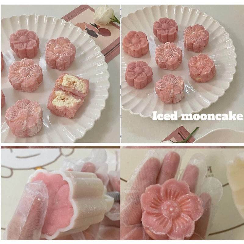 Mooncake Press Mold Hand-Pressed Dessert DIY Tool 1 Chrysanthemum Stamp Pastry gallery