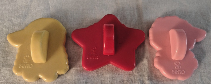 SANIRO HELLOW KITTY SET OF 3 COOKIE CUTTERS BOY/GIRL WITH CAPS STAR WITH TWINS gallery