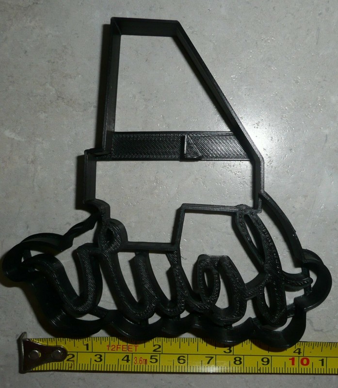 NUMBER FOUR 4 WITH WORD LETTERED BIRTHDAY ANNIVERSARY COOKIE CUTTER USA PR2405 gallery