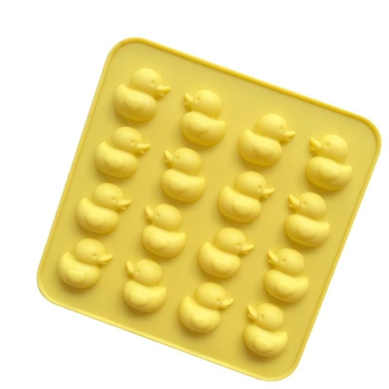 2 Pack Chocolate Molds,16-Cavities Duck Shaped Silicone Mold for gallery