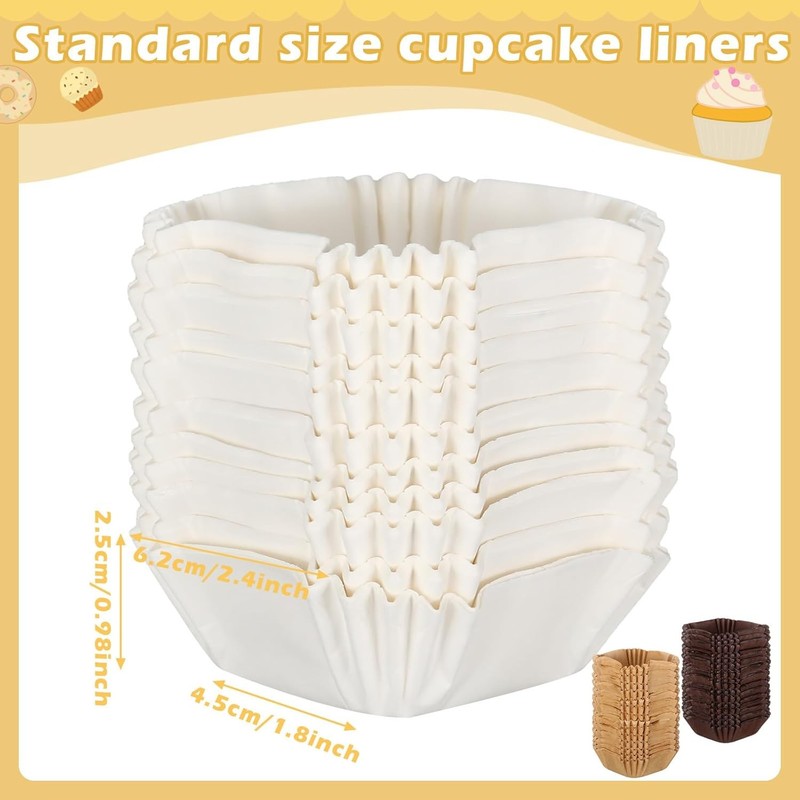 1200 Pcs Square Cupcake Liners 1.77"x1.77" Square Brownie Baking gallery