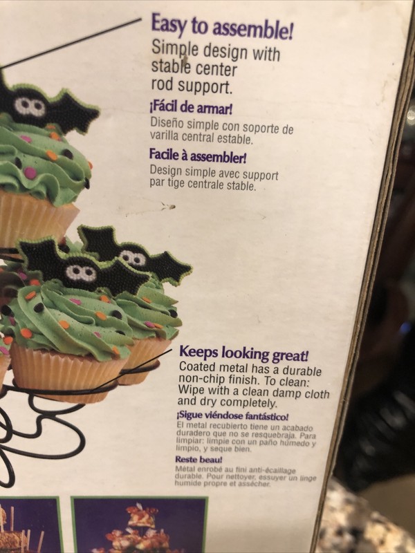 WILTON Cupcakes n More Dessert Stand Holds 13 Cupcakes Caramel Apples NIB gallery