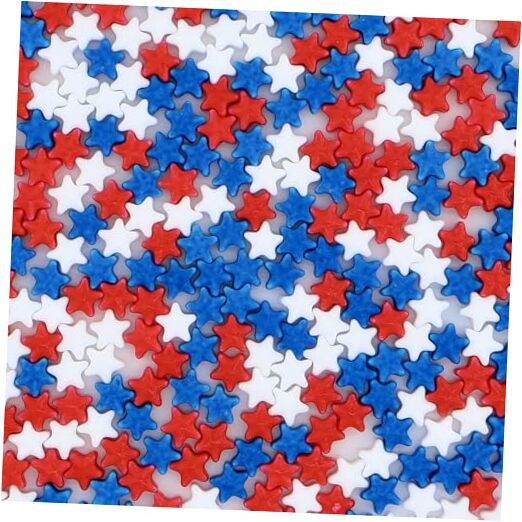 Patriotic Edible Stars | Red White and Blue Sprinkles | 4th of Patriotic Star