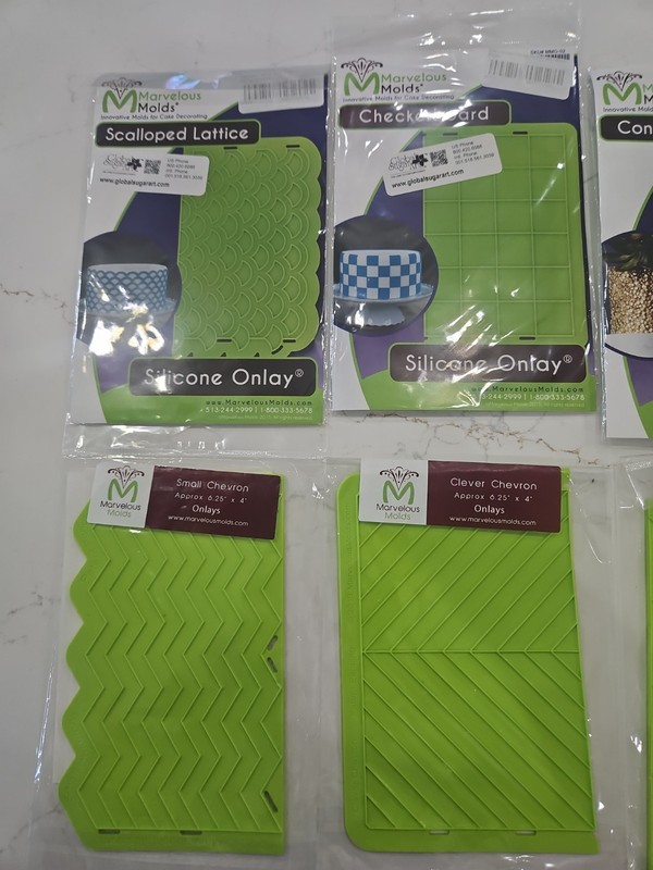 Lot Silicone/&Plastic Fondant Molds for Cakes & Crafts – Marvelous Molds, Wilton