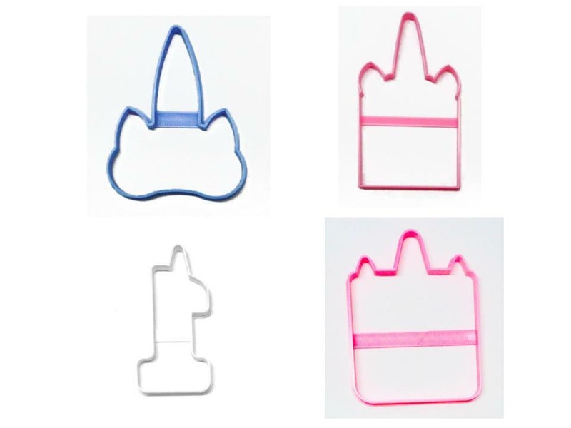 UNICORNS THEME 1ST FIRST BIRTHDAY UNICORN FACE FRAMES COOKIE CUTTER PR1428