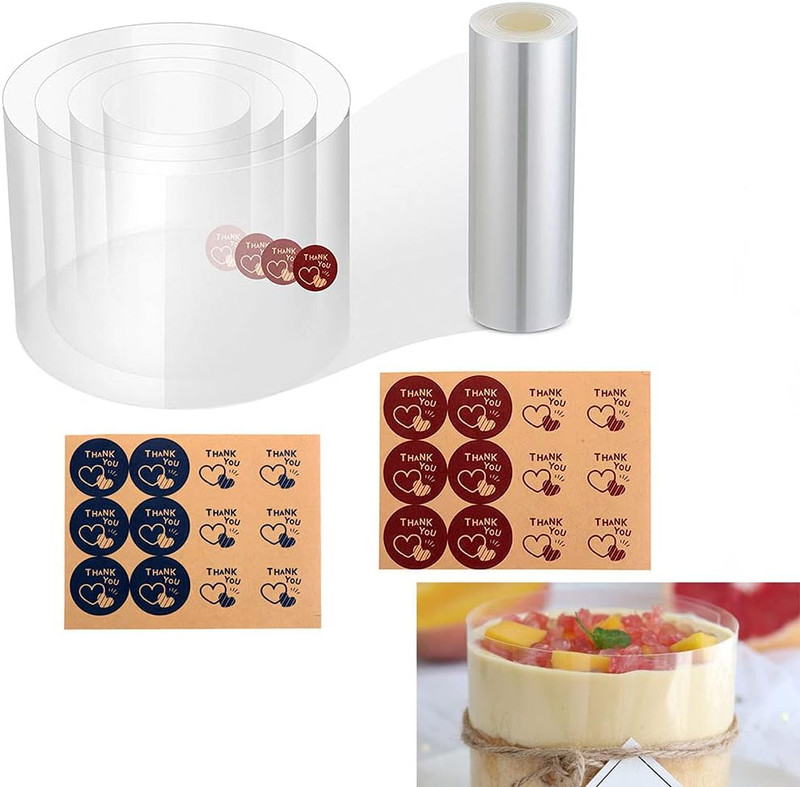 Cake Collars 6.3 X 394Inch Acetate Rolls Clear Cake Strips Transparent Mousse Ca