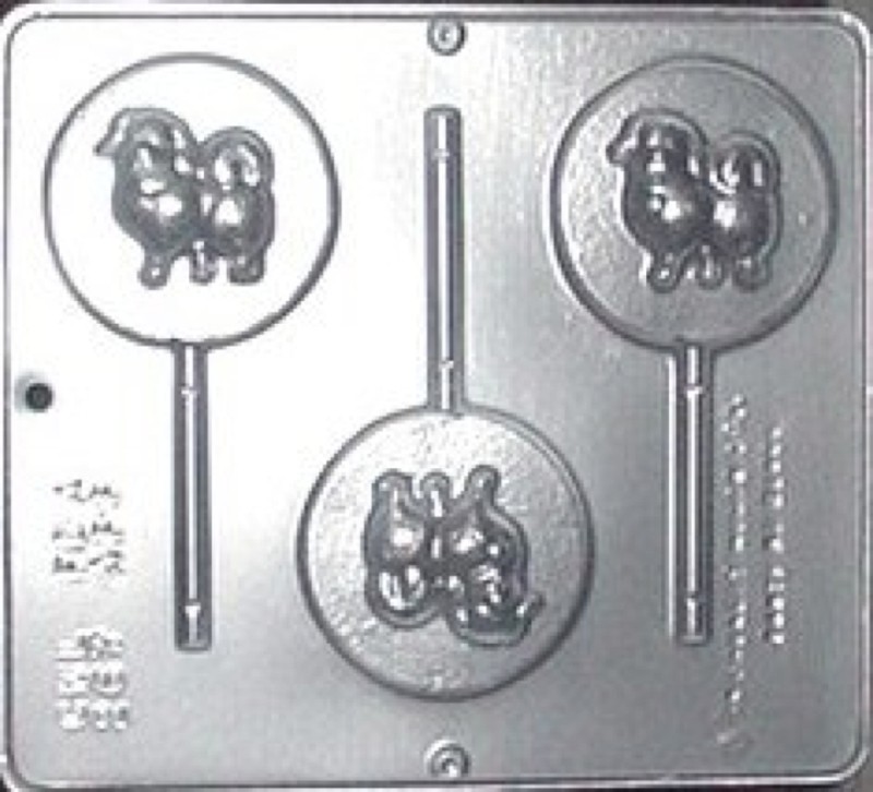 Dog Lollipop Chocolate Candy Mold 267 NEW gallery