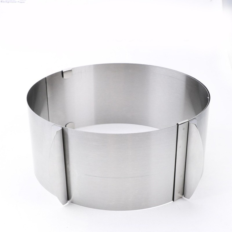 Stainless Steel Adjustable Round Cake Mold Mousse Mold 6 Inch to 12 Inch gallery