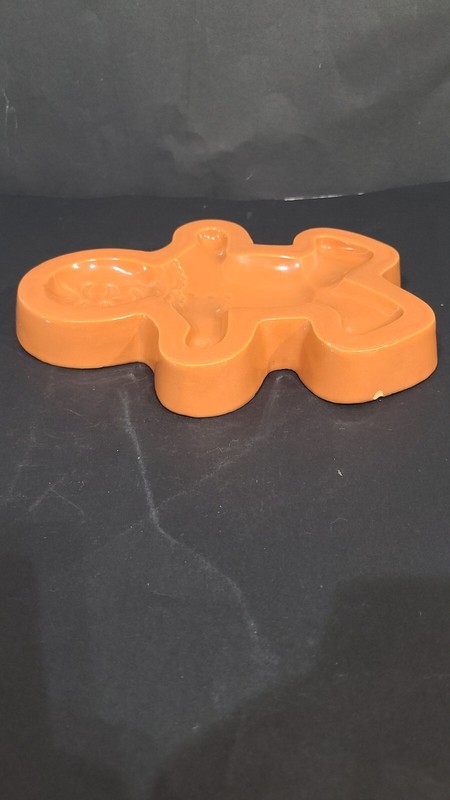 Vtg Cuisine Concepts Terracotta Gingerbread Man Spoon Rest Cookie Press NO BOX gallery