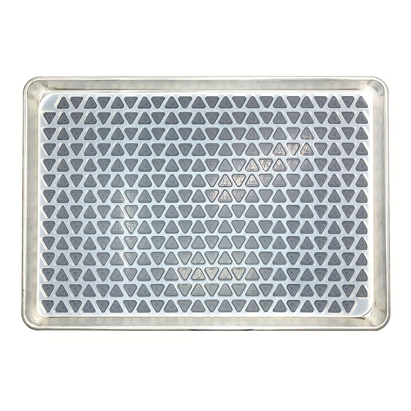 CA State Warning Logo Triangles Silicone Candy Mold 1/2 Sheet - 224 Cavities gallery