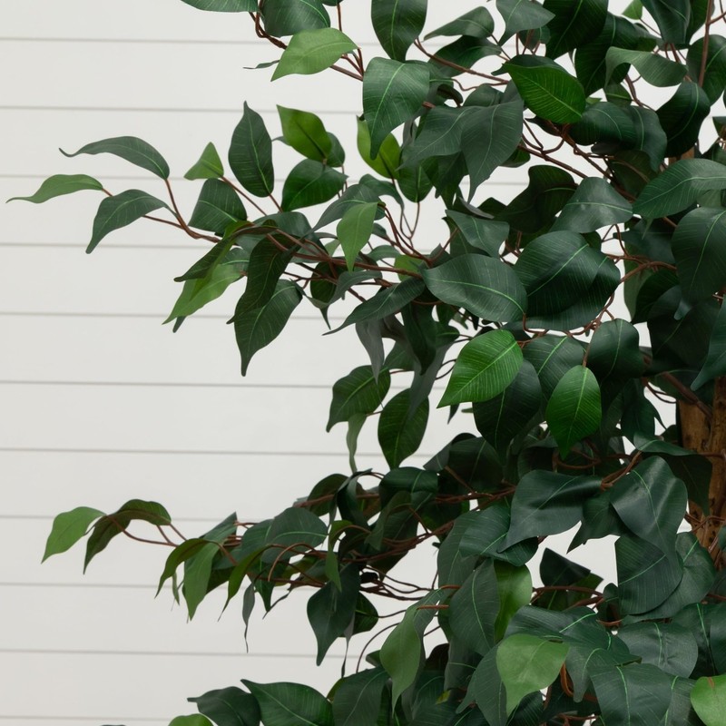 Nearly Natural 6Ft. Triple Trunk Ficus Artificial Tree Natural Trunks In gallery
