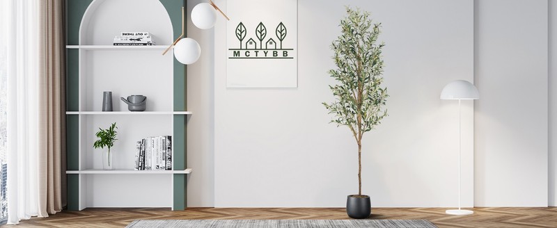 Artificial Fake Olive Tree 5FT Tall 1Pa Faux Silk Olive Tree for Home gallery