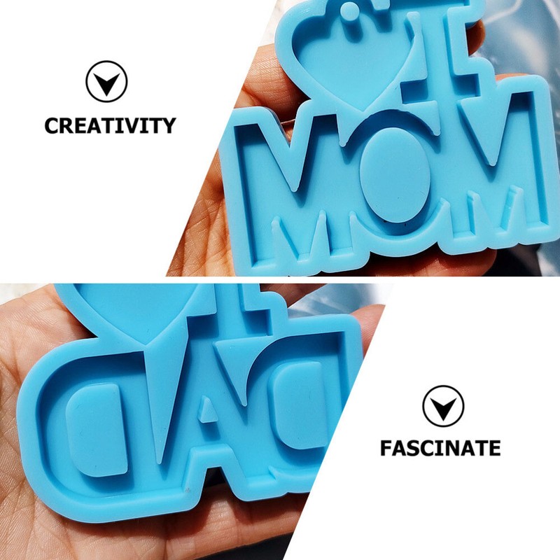 3pcs DIY silicone mold Silicone Father' Day Jewelry Jewelry Making gallery