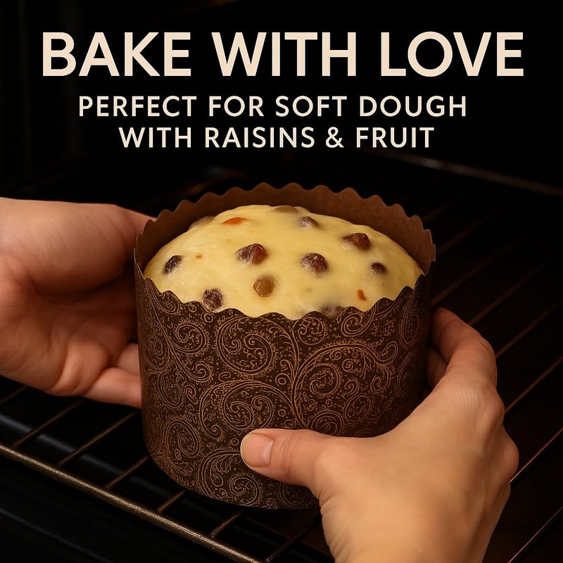 12 oz Kulich & Panettone Baking Molds – 12 Pack | Non-Stick Easter Bread Pape... gallery