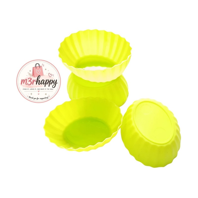 10pcs Oval Jelly Mould Food Grade Plastic Pudding Agar Agar Dessert Mold Green