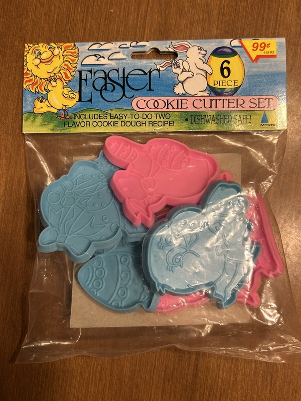 Mystic Easter Cookie Cutter 6 Piece Set New in Package With Recipe Card