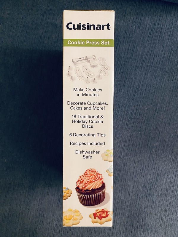 Cuisinart Cookie Press CTG00CP BPA Free 25pc White Never Used NEW gallery
