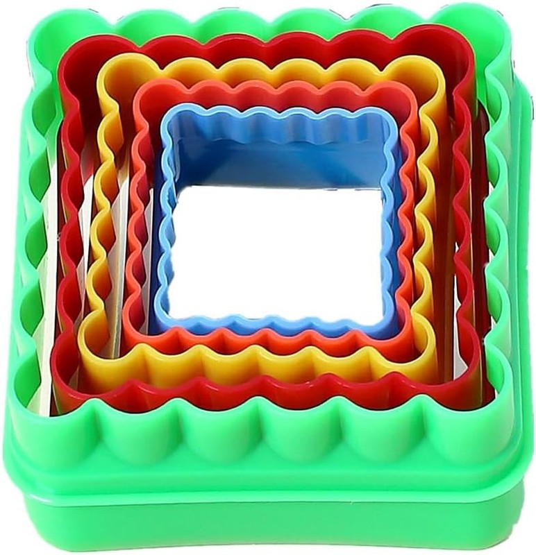 Cookie Cutter Set for Baking, 5PCS Sandwich Fondant Cake Fruit Vegetable Shapes
