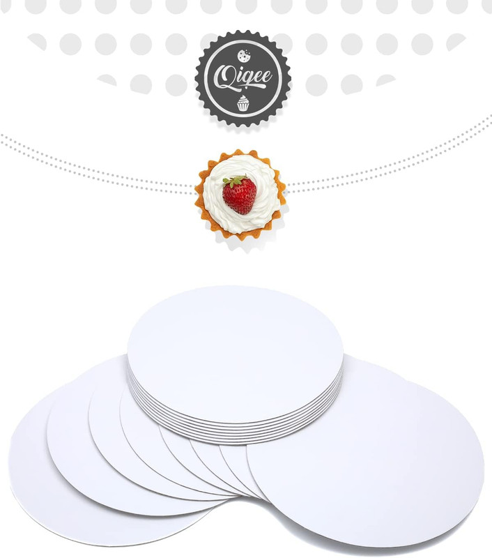 40-Packs Cake Boards round 10 Inch White Circles Rounds Base Food-Grade Cardboar gallery