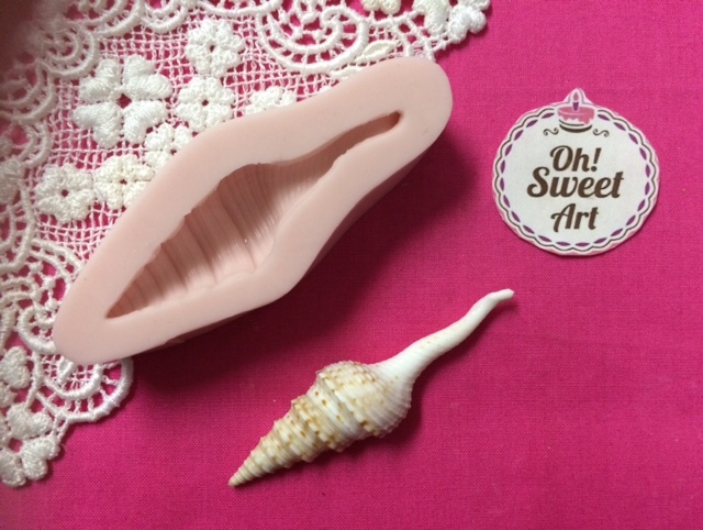 Sea Shell III 3D Silicone mold shells fondant soap Push Food Cake Decoration FDA