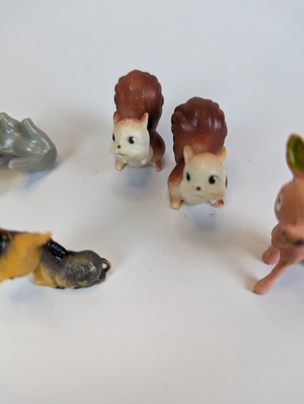Lot Of Vintage Animal Cake Topper Figurines Mouse Squirrel Donkey gallery