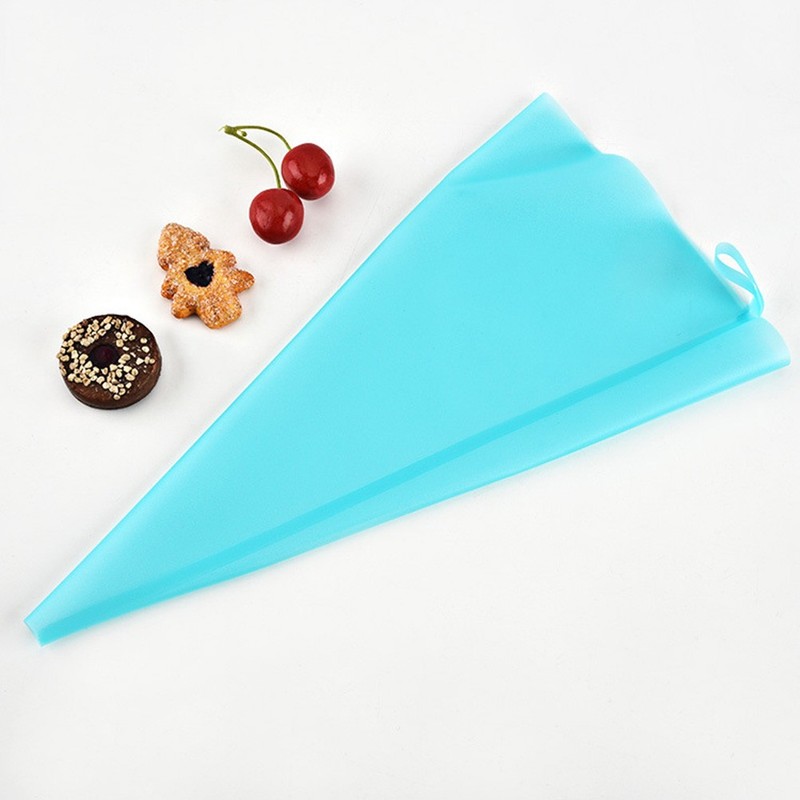6 Pcs Reusable Silicone Pastry Bags Icing Piping Bags for Cupcake Decorating gallery