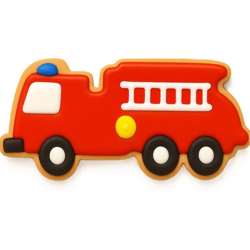 10 Piece Fire Station Department Truck Badge Cookie Cutter Set Metal gallery