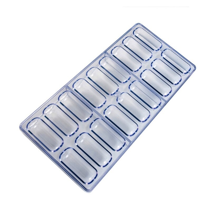 18 Slot Candy Mold for Homemade Chocolates and Sweet Grade Plastic Mould