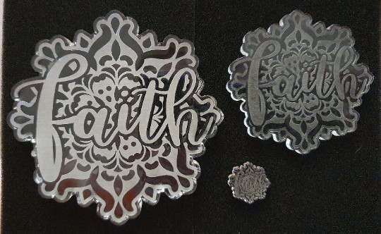 Large Mandala Faith Plate Mold For Resin, Clay, Cake Topper, Chocolate & gallery