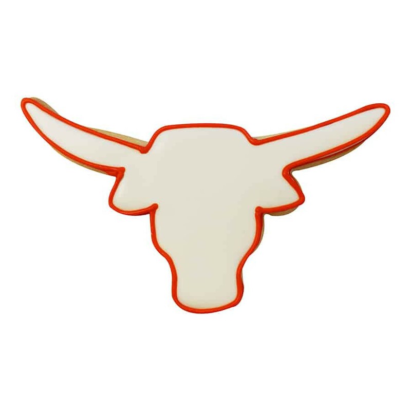 4" Longhorn Cookie Cutter Tin Steel Steer Bull Cattle Boho Western Texas Farm gallery