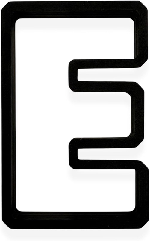 E Capital Block Letter Cookie Cutter with Easy Push Design (3.5 inch) gallery