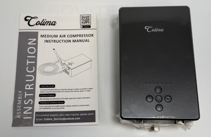 Colima 2025 Ver. 55psi Airbrush Mini Compressor Double Action *NEW – No Box*